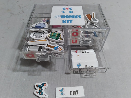 CVC  3D Phonics Kit