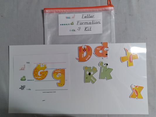 Letter Formation Practice Card Kit