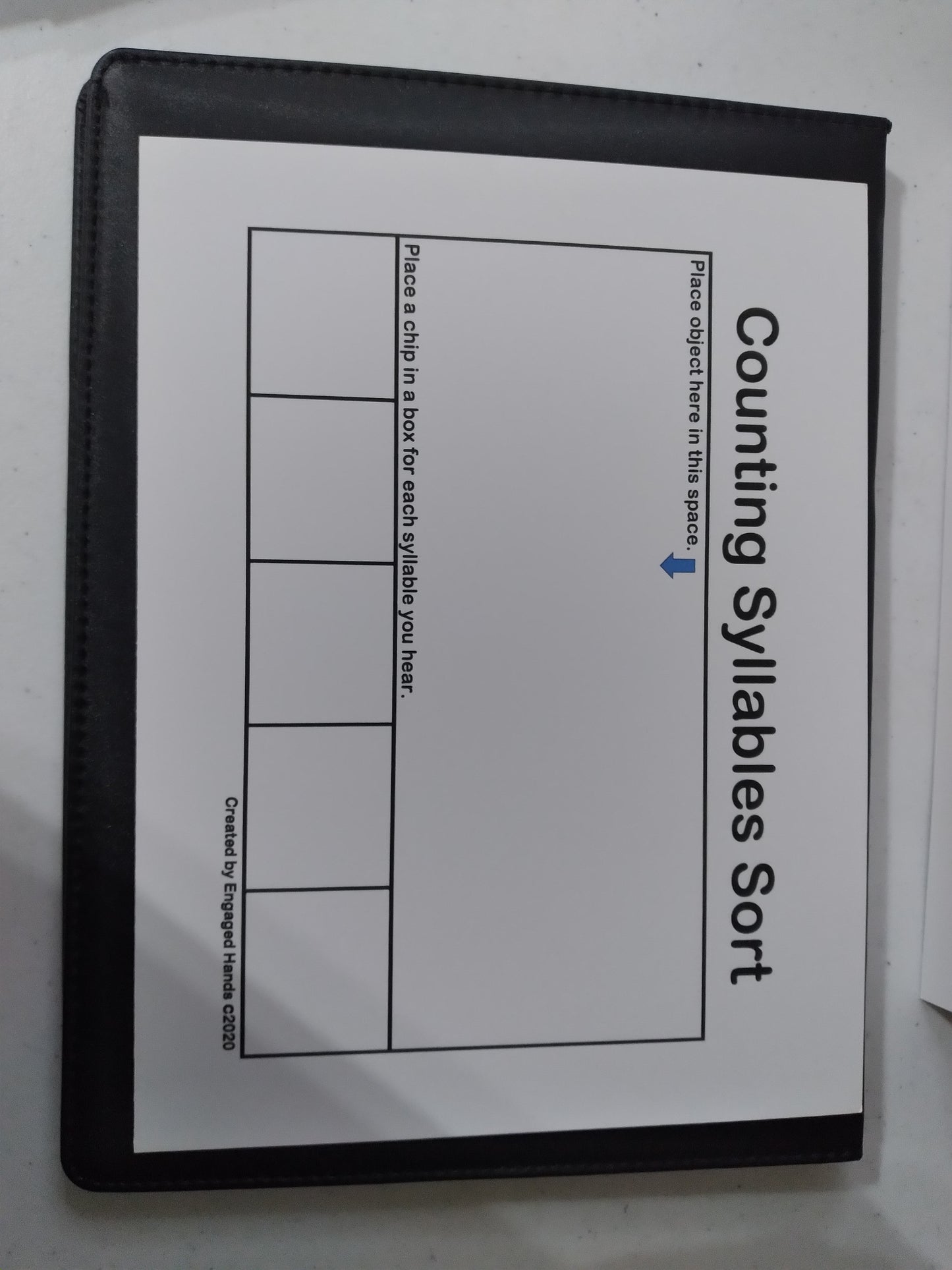 COUNTING SYLLABLES MAT